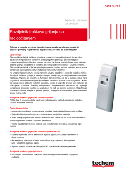 Razdjelnik troškova grijanja sa radioočitanjem