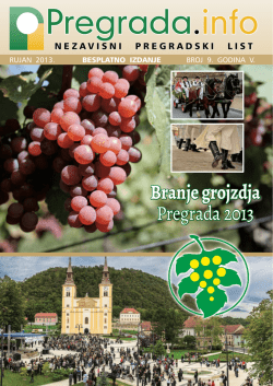 Tekst je preuzet iz tiskanog izdanja lista Pregrada.info iz rujna 2013
