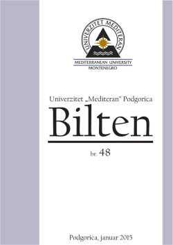 br.48 - Univerzitet `Mediteran`