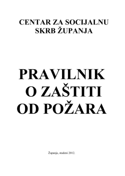 a. osnovne mjere za&scaron;tite od požara