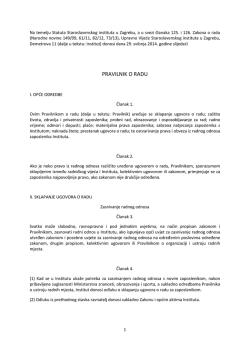 Pravilnik o radu Staroslavenskoga instituta