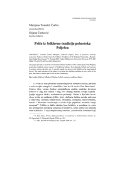 Priče iz folklorne tradicije poluotoka Pelje&scaron;ca