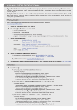 PRAVILNIK ZAGREB GUITAR FESTIVALA