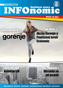 Akcija Gorenje u Fran&scaron;iznoj mreži Economic Kolektor
