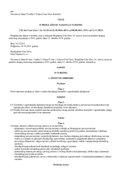 Zakon Crne Gore o turizmu