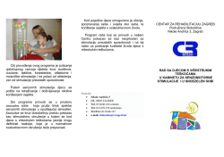 Senzomotorna stimulacija - Centar za rehabilitaciju Zagreb