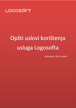 Op&scaron;tih uslova kori&scaron;tenja usluga