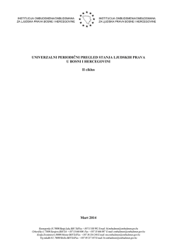 Univerzalni periodični pregled stanja ljudskih prava u Bosni i
