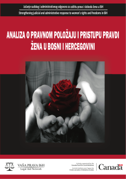 analiza o pravnom položaju i pristupu pravdi žena