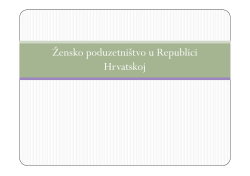 Prezentacija - ŽĐene u poduzetni&scaron;tvu