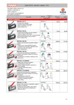 Cjenik Novus - klamerice i spajalice