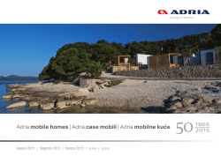 Adria mobile homes | Adria case mobili | Adria mobilne kuće