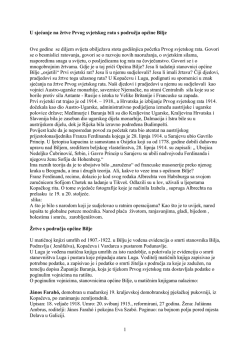 1 U sjećanje na žrtve Prvog svjetskog rata s područja općine Bilje