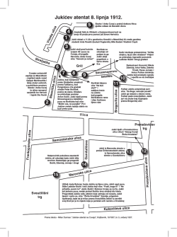 Jukićev atentat 8. lipnja 1912. 2 1 3 4 6 8 9 7 5