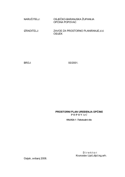 OSJEČKO-BARANJSKA ŽUPANIJA OPĆINA POPOVAC