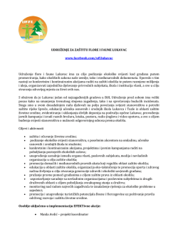 UDRUŽENJE ZA ZAŠTITU FLORE I FAUNE LUKAVAC www