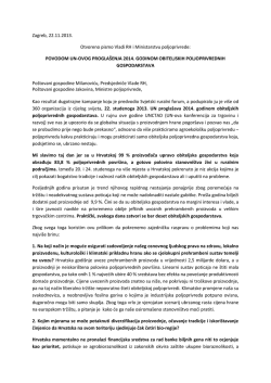 Godina OPG-otvoreno pismo