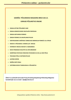 Pčelarstvo online &ndash; pcelarstvo.hr