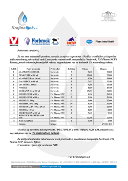 Po&scaron;tovani saradnici, Za vas smo pripremili posebnu