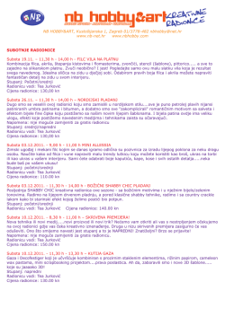 Raspored radionica