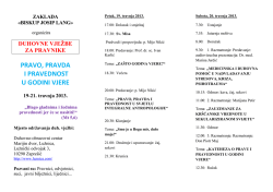 OVDJE možete pogledati, skinuti ili ispisati program Duhovnih vježbi