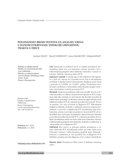 161 pouzdanost brzih testova za analizu urina u