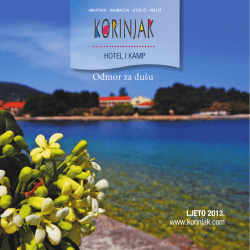 Odmor za du&scaron;u - Hotel Korinjak