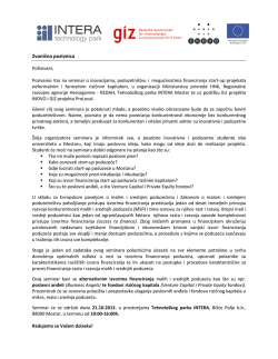 Pozivnica za profesore