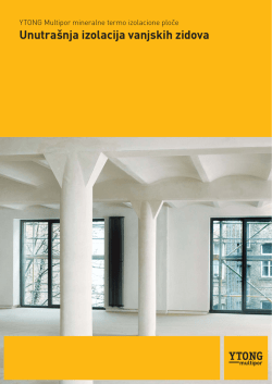 Unutra&scaron;nja izolacija vanjskih zidova