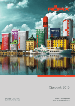 Cjenovnik 2015