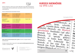 KURSEVI NJEMACKOG na VHS Linz