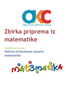 Izabrane pripreme sa seminara AON matematika