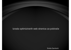 Izrada optimiziranih web stranica za pobirače