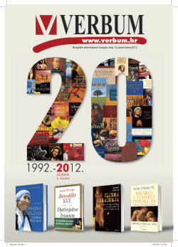 besplatni informativni časopis, broj 13, jesen/zima 2012.