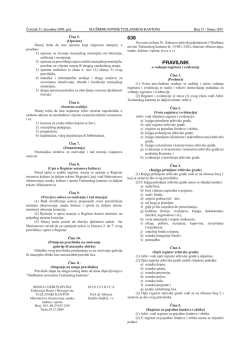 Pravilnik o vođenju registara i evidencija