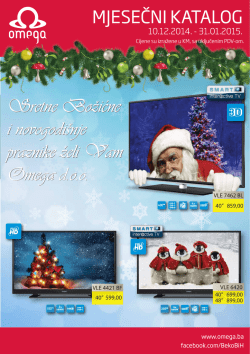 Sretne Bozicne i novogodi&scaron;nje praznike zeli Vam Omega d.o.o.