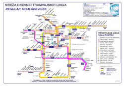 TRAMVAJSKE LINIJE TRAM ROUTES