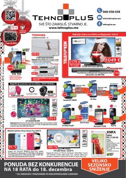 PONUDA BEZ KONKURENCIJE