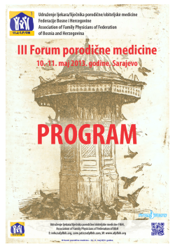 III Forum porodične medicine - Udruženje ljekara / liječnika