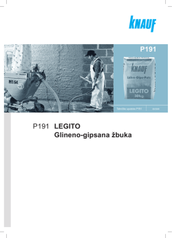 P191 LEGITO Glineno-gipsana žbuka P191