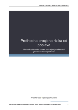 Prethodna procjena rizika od poplava