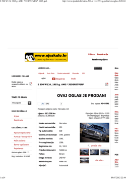 E 500 W124, 1993.g. AMG *JEDINSTVEN*, 1993 god. - w