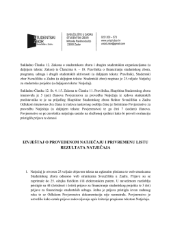 Izvje&scaron;taj Povjerenstva