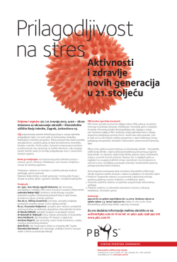Aktivnosti i zdravlje novih generacija u 21. stoljeću
