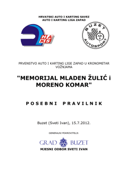 Pravilnik - AK Buzet Autosport