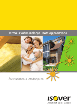 Termo i zvučna izolacija - Katalog proizvoda