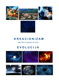 K R E A C I O N I Z A M E V O L U C I J A