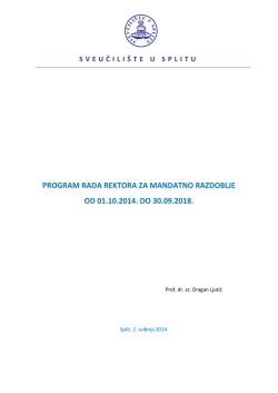 prof. dr.sc. Dragan Ljutić - Studentski Centar Split