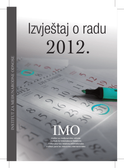 Izvje&scaron;taj o radu, 2012.