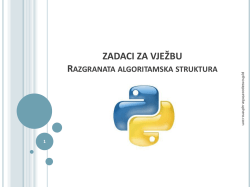 Osnove programiranja u programskom jeziku &bdquo;python&rdquo;